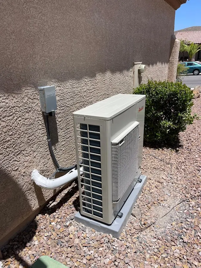 Residential air conditioning condenser unit in Moorefield